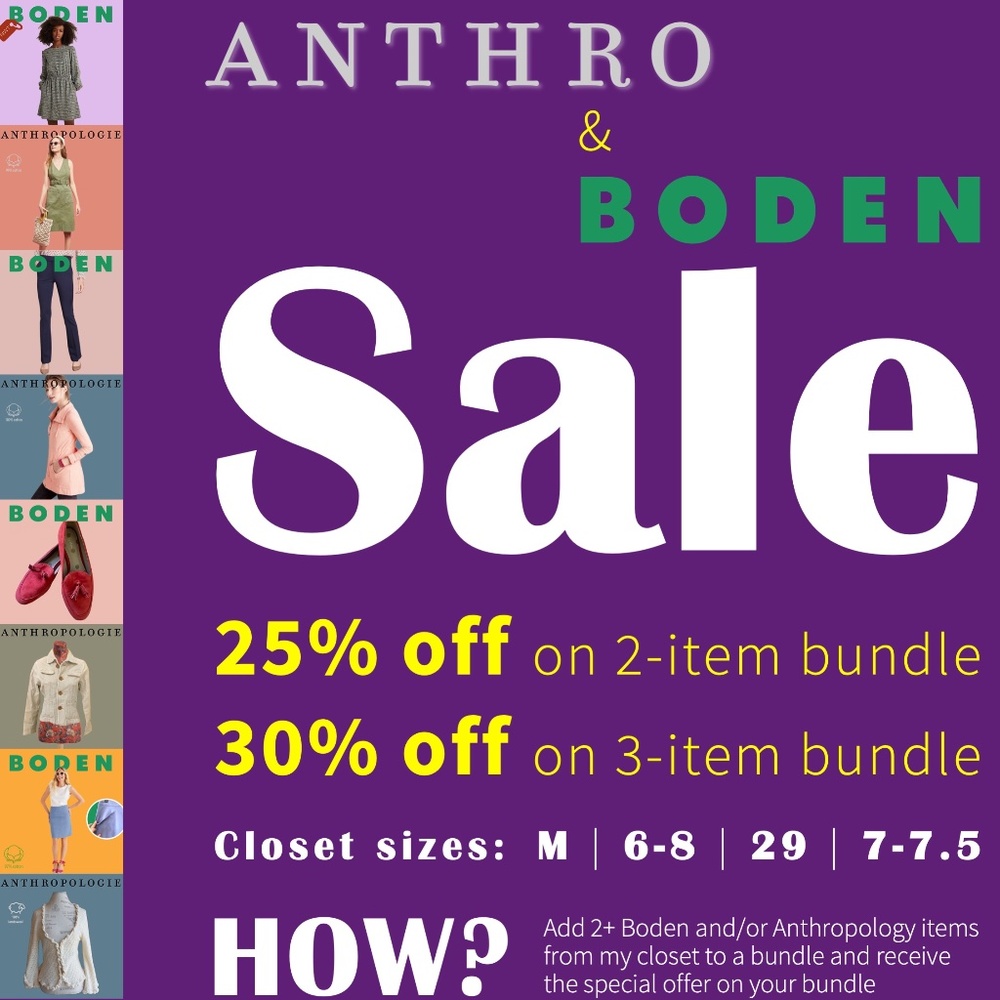 Anthropology & Boden Sale - Bundle to Save - Size M